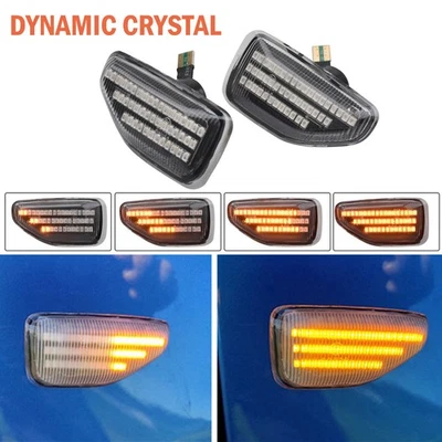 Luz de señalización lateral dinámica LED transparente para Dacia Renault Sandero 2014 2015-2020 Foto 1 de 4