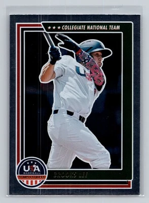 2022 Panini Stars & Stripes USA Baseball - Longevity #17 Brooks Lee - Image 1 of 2