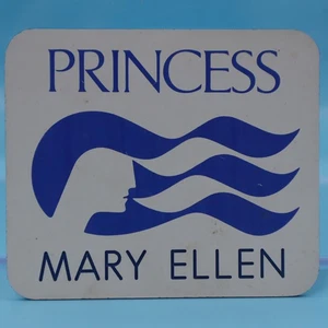 VINTAGE Princess Cruises Cruise Line The Love Boat MARY ELLEN Pinback NAMENSSCHILD - Bild 1 von 2