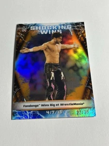 2020 Topps Chrome WWE Fandango Shocking Wins /25 Orange Refractor - Bild 1 von 3