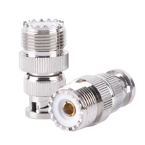 BNC Male Plug To SO239 UHF NT-259 Jack Female Coaxial Adapter Cable Connectxp - Picture 1 of 9