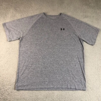 Camiseta Under Armour masculina extra grande XL cinza treinamento gola redonda Athleisure - Imagem 1 de 4