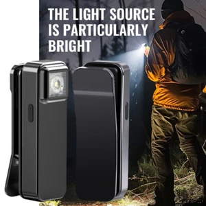 Outdoor Durable Clip Light with White and Red Light 300 Lumens Rechargeable - Picture 1 of 19