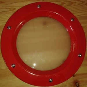 OJO DE BUEY PARA PUERTAS phi 350 mm. Rojo (RAL 3020) - Imagen 1 de 40