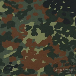 59"W Flecktarn Camo Resistant Ripstop Water Repellent Fabric Camouflage - Picture 1 of 8