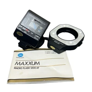 Minolta Macro Flash 1200 AF Control Unit With Manual Ring Macro Flash Maxxum - Picture 1 of 9