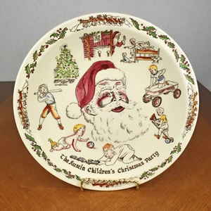 Vintage Vernon Kilns USA Pottery Santa Claus Christmas Holiday Plate 10 1/2" - Picture 1 of 9