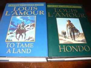 Louis L'Amour ~ Legacy Edition ~ To Tame a Land & Hondo ~ LN - Picture 1 of 4