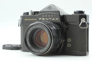 【Exc】 Pentax SP Black Film Camera Body + SMC TAKUMAR 55mm f/1.8 Lens From JAPAN - Picture 1 of 19