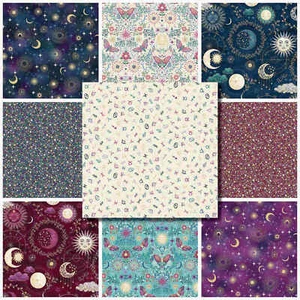 LUNA CONSTELLATION BAUMWOLLSTOFFSORTIMENT von Makower * Quilten * Basteln * Kleid... - Bild 1 von 10