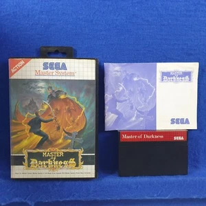 Master System MASTER OF DARKNESS *y Boxed & Complete Sega PAL Version - Picture 1 of 6
