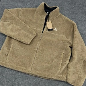 Nike Jacket Mens XL Tan ACG Canwell Glacier Therma-FIT ADV Windproof Zip Fleece - Picture 1 of 13