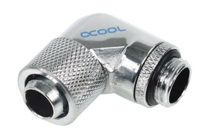 Alphacool HF 13/10 Anschraubtülle 90° drehbar G1/4 - Chrome - Bild 1 von 5