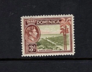 Dominica 1938 KGVI 3d Layou River Mint SG 104 - Imagen 1 de 1