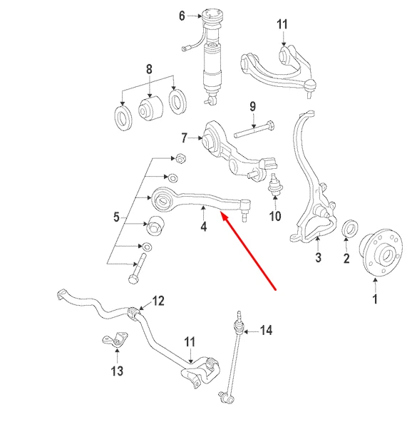 MERCEDES-BENZ S-CLASS W221 FRONT RIGHT WISHBONE A2213306411 2011 NO DUTY TO 🇺🇸 - Изображение 1 из 1