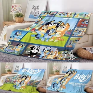 Bluey Cartoon Flannel Cozy Home & Sofa Blankets - Picture 1 of 5
