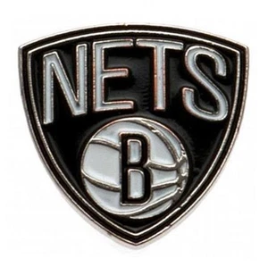 Brooklyn Nets Metal Pin Badge 20mm x 18mm (bst) - Picture 1 of 2