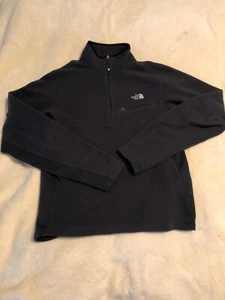 The North Face 1/2 Zip weicher Fleecepullover Herren Small schwarz - Bild 1 von 5