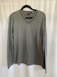 Top Hugo Boss gris manga larga para hombre - talla extra grande - Imagen 1 de 3