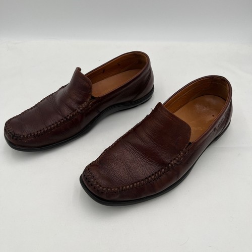 Scarpe Ecco uomo 43 mocassini classici mocassini bassi slip on pelle marrone