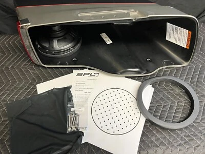 8" Rear Harley Saddlebag Speaker Mounting Ring Adapters w/CLOTH 2014-2023 - Image 1 of 4