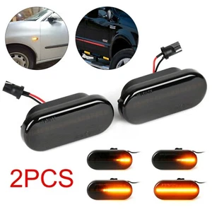 2X Dynamic Flowing LED Side Marker Indicator Light Repeater for VW T5 Golf MK4 - Picture 1 of 11