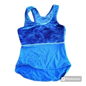 Girls Balera MC 8-10 Blue Dance Top - Picture 1 of 3
