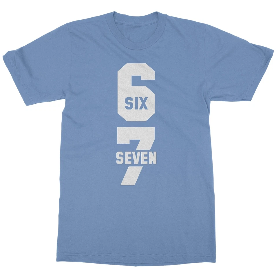 Camiseta unisex Six Seven 6 7 Meme - Divertida 67 Gen Alpha Slang Foto 1 de 1