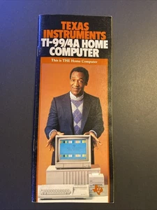 Vintage Texas Instruments Bill Cosby Ti99/4A CL758A Brochure - Picture 1 of 4