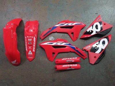 Honda CRF450R 2021-2024 OEM Kit de plástico rojo (guardabarros, cubiertas, paneles laterales) Foto 1 de 4