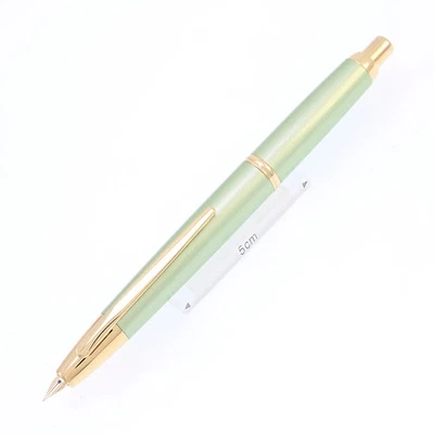 Pluma Estilográfica Pilot Decimo Sin Tapa Verde Suave EF, Aluminio Foto 1 de 4