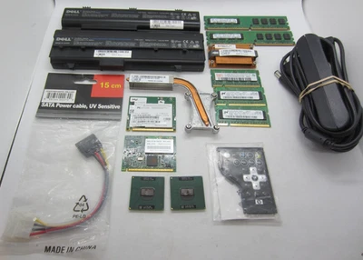 LOTE MISCELÁNEO INTERNO COMPUTADORA PORTÁTIL REPUESTOS BATERÍAS, SAMSUNG, hynix, Dell, Intel Foto 1 de 4