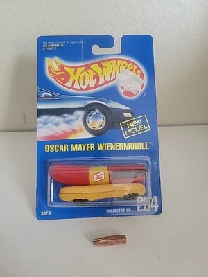  Mattel Hot Wheels Oscar Mayer Wienermobile 1991 coleccionista fondo de tarjeta dañado  Foto 1 de 3