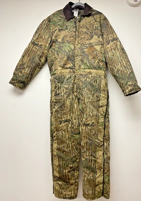 NICE: Vintage Duxbak Realtree Camo Quilted Insulated Mens XL REG Coveralls USA  - Image 1 of 4