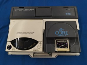 NEC PC Engine Coregrafx PI-TG3 Console + Interface Unit IFU-30 CD-ROM2 System