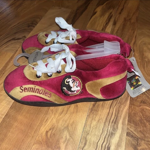 New Florida State Seminoles Original Comfy Feet Sneaker Slippers YOUTH 3-4 Cover