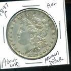 1887 P AU MORGAN DOLLAR 100 CENT  ABOUT UNCIRCULATED 90 SILVER US $1 COIN 4110