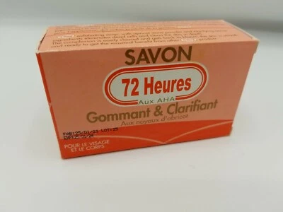  Jabón aclarador 72 Heures Aux AHA con exfoliante y clarificante rostro y cuerpo Foto 1 de 2