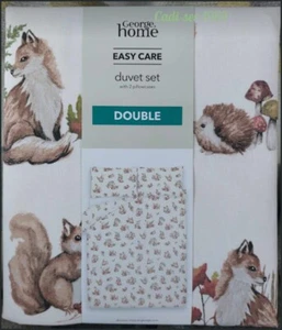 Autumn Woodland Double Reversible Cover Duvet Set Bedding NEW - Picture 1 of 24