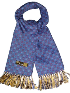Vintage TOOTAL Scarf Cravat Goodwood Dapper Neckwear Mod Indie Scooter Ascot - Picture 1 of 9