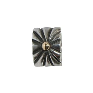 Pandora Sunburst 14k Gold & Sterling Silver .925 Clip Charm 790216 - Picture 1 of 7