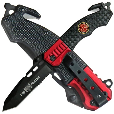 Haller Rescue Taschenmesser "Fire Fighter II" Rettungsmesser Teilwellenschliff