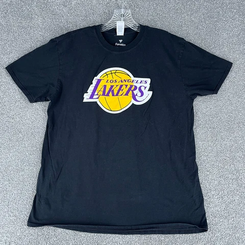 Los Angles Lakers Shirt Adult Extra Large Black Lebron James Short Sleeve NBA Cover