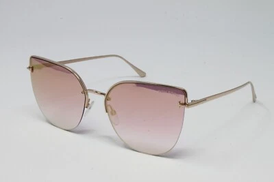 Tom Ford Sunglasses Women's Frames FT0652 Ingrid-02 33Z Shiny Rose Gold 60mm NEW - Image 1 of 4