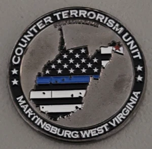 Federal Bureau of Prisons Counter Terrorism Unit, WV, EST. 2006, Challenge Coin. - Bild 1 von 2