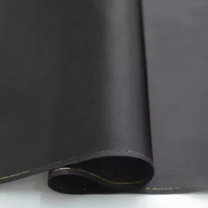 16momme 100% SILK SATIN FACE ORGANZA ~100% Silk Heavy ~45” Wide ~Black/Dark Grey - Picture 1 of 1