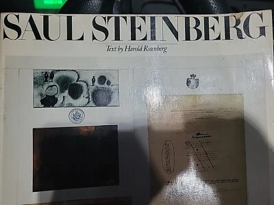 SAUL STEINBERG - TEXT BY HAROLD ROSENBERG Lg Art Pb 1978 - Image 1 of 4