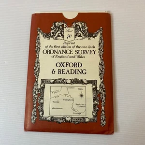 Vintage Oxford & Reading Ordnance Survey 1st Ed. Reprint Sheet 70 Paper Map - Picture 1 of 5