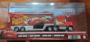 Disney Pixar Cars MACK HAULER Rust-eze Lightning McQueen Diecast Semi Truck NEW - Picture 1 of 1