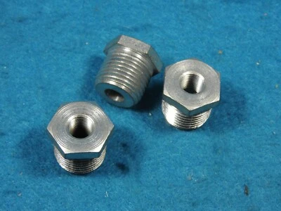 3 Pieces - Reducing Bushing, 1/2 NPT Male X 1/8 NPT Fem., Parker, Steel  - New - Image 1 of 4